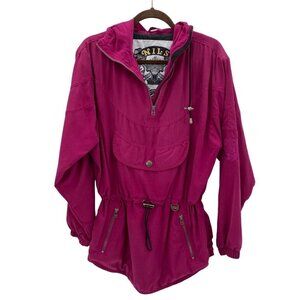 Nils Skiwear Vintage Deep Purple Nylon Ski Jacket Made in USA Size 8
